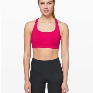 Lulu lemon energy bra calypso pink